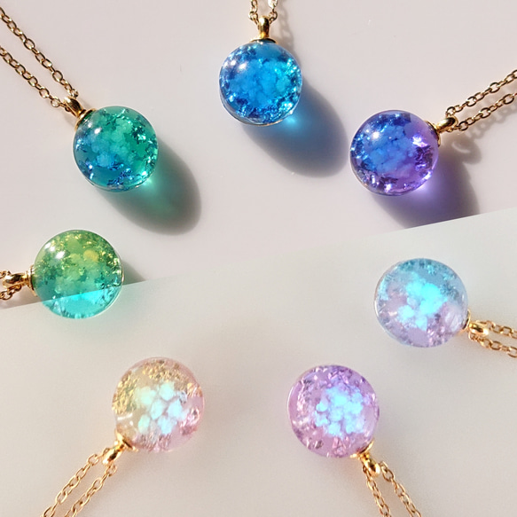 蓄光 8mm ネックレス ～星の記憶～選べるカラー ネックレス