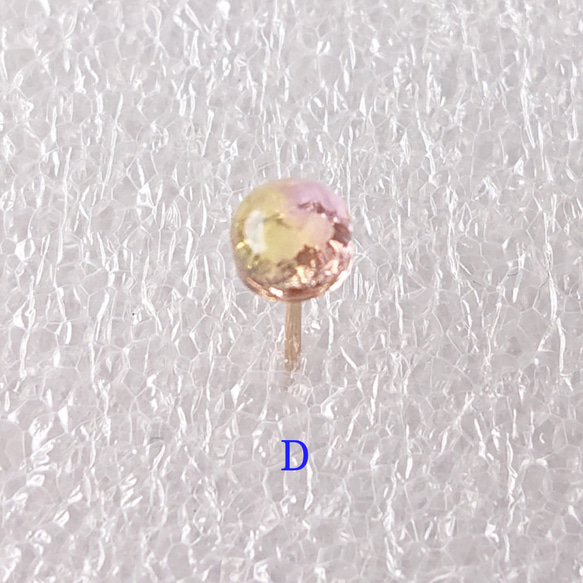 蓄光 極小 丸 ピアス / イヤリング 5mm ～星の記憶～ 選べるカラー 10枚目の画像