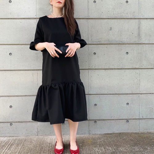 □2週間内発送□【6/5再販】『ドーリーに着こなす。フレアーワンピ  