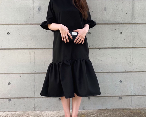 □2週間内発送□【6/5再販】『ドーリーに着こなす。フレアーワンピ  