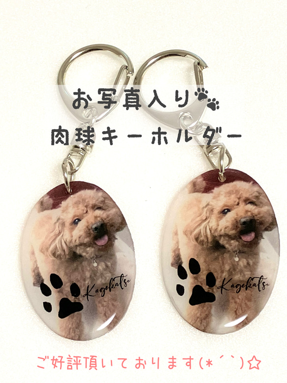 肉球キーホルダー 犬 猫 ペット おもちゃ・ペット小物 petit