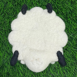 アニマル お茶用品 おしゃれ　コースター 動物 コップ敷き トラ アニマルラグコースター 羊 可愛い 綿羊 14枚目の画像