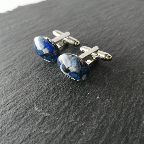 tac145 タテオシアン カフス シルバー×ブルー ラピスラズリ石 ギローシュ tac145 タテオシアン カフス シルバー×ブルー ラピスラズリ石