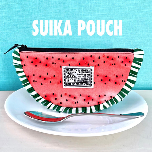 スイカポーチ・マルチポーチ´- ポーチ MAMA IN A HOUSE 通販｜Creema  