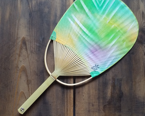 ヤマノススメ うちわ 4点セット＆シール b5kakuuchiwatop.jpg