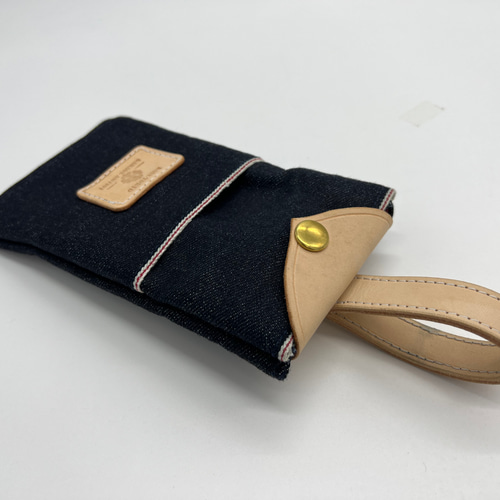 Wallet body bag／ミニポーチ付／デニムリメイク c10ce0de7f4e98bf6f164c12eca36a