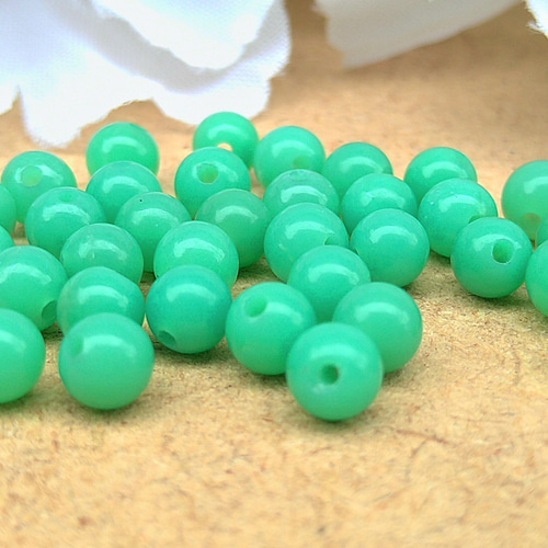 超歓迎された 4mm 【色味選択 ラウンド・丸玉 クリソプレーズ（玉髄）天然石 ブレスレット・バングル