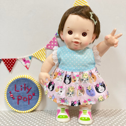 ラブリー青りんごのワンピース♡ ぽぽちゃん 服 USAコットン
