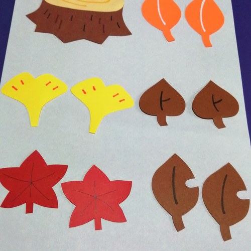 落ち葉であそぼ！ 壁面 飾り 保育 秋 雑貨・その他 twice 通販