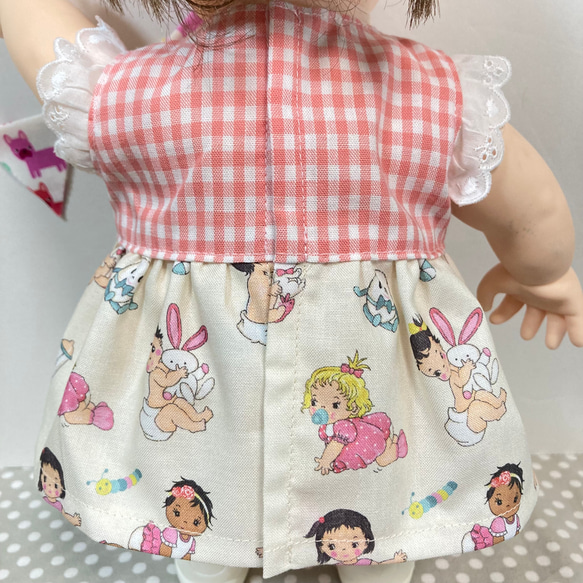 リトルベイビーガールのワンピース♡　ぽぽちゃん　服　USAコットン 3枚目の画像