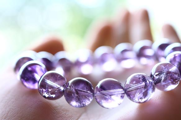 虹あり✨️アメジストデザインブレスレット 虹あり✨️アメジストデザインブレスレット