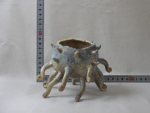 タコ足陶製植木鉢(Y) 11枚目の画像