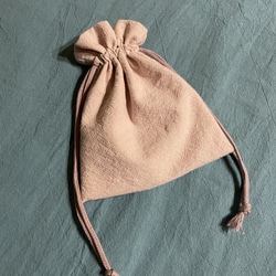 『入園.入学に』桜色のレッスンバッグ&巾着袋2点セット 5枚目の画像