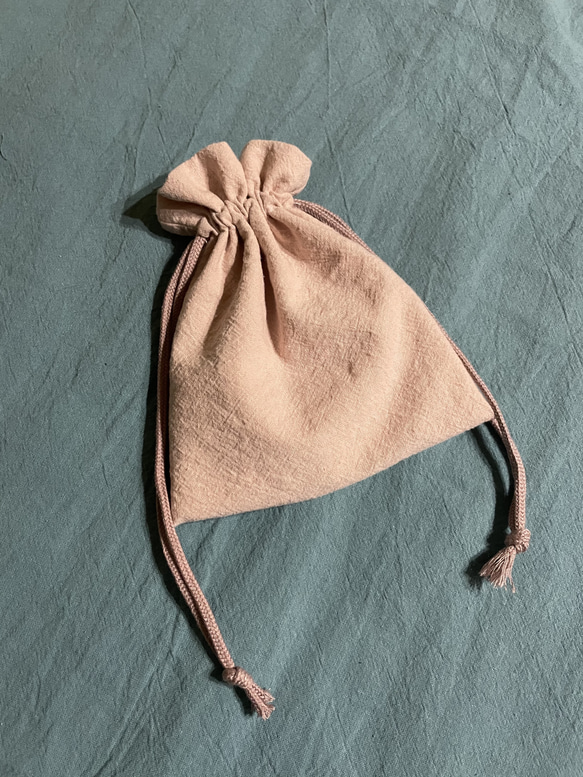 『入園.入学に』桜色のレッスンバッグ&巾着袋2点セット 5枚目の画像