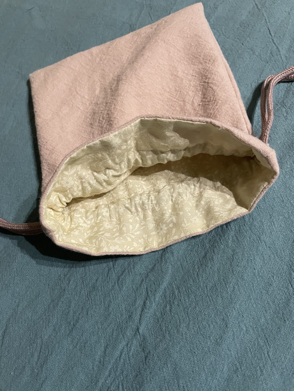 『入園.入学に』桜色のレッスンバッグ&巾着袋2点セット 6枚目の画像