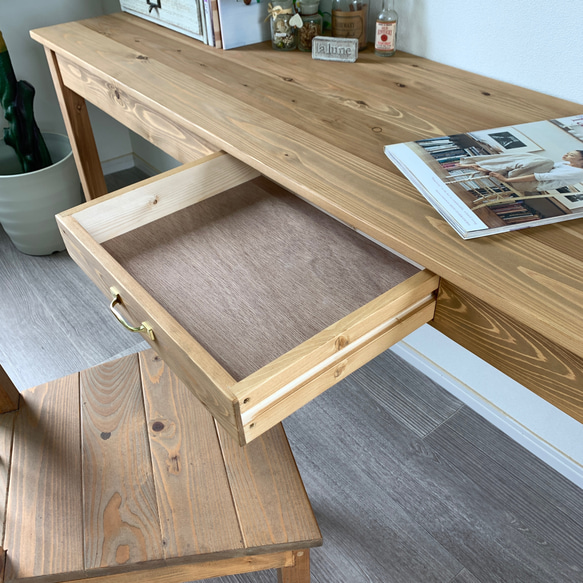 ワークデスク(MW) カウンター 天然木 無垢材 カントリー アンティーク 勉強机 ミシン台 Storia ストーリア 幅83✖︎高さ105✖︎奥行き38センチ 受付カウンター　レジカウンター N2332159661(17983円)