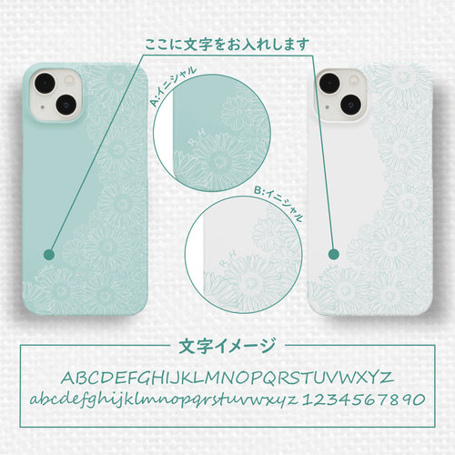 iPhoneケース両面印刷 念図-namazu-モデル「gray summer」