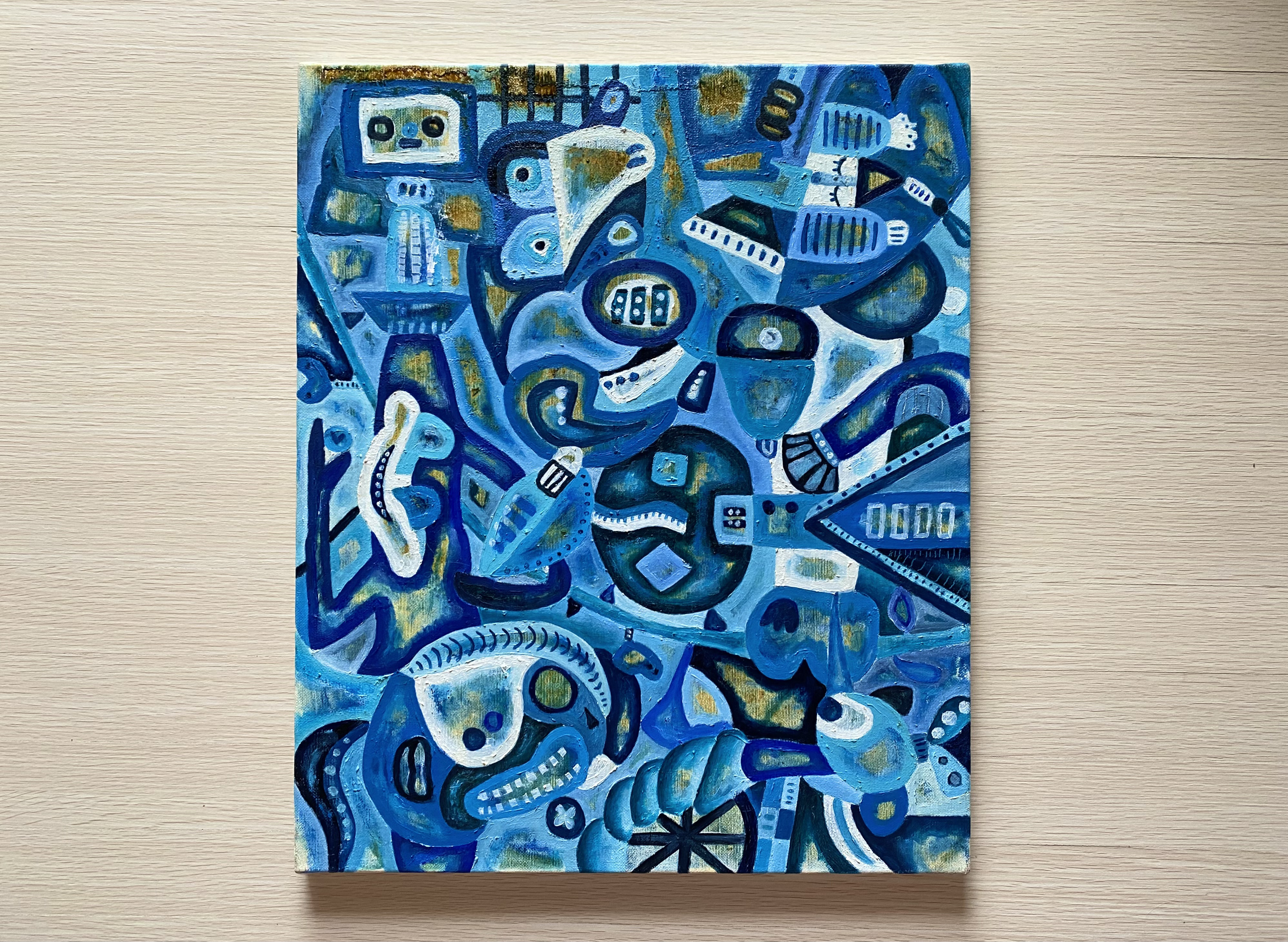 原画 1点もの 青の世界 絵画 ミオ 通販 14420644｜Creema(クリーマ)