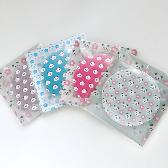 【SALE】パンダの缶ミラー 4枚目の画像