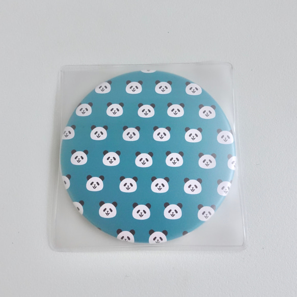 【SALE】パンダの缶ミラー 12枚目の画像