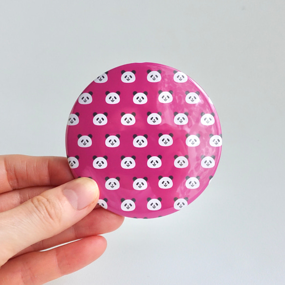 【SALE】パンダの缶ミラー 17枚目の画像