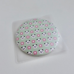 【SALE】パンダの缶ミラー 15枚目の画像