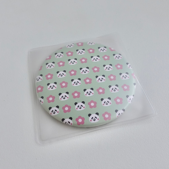 【SALE】パンダの缶ミラー 15枚目の画像