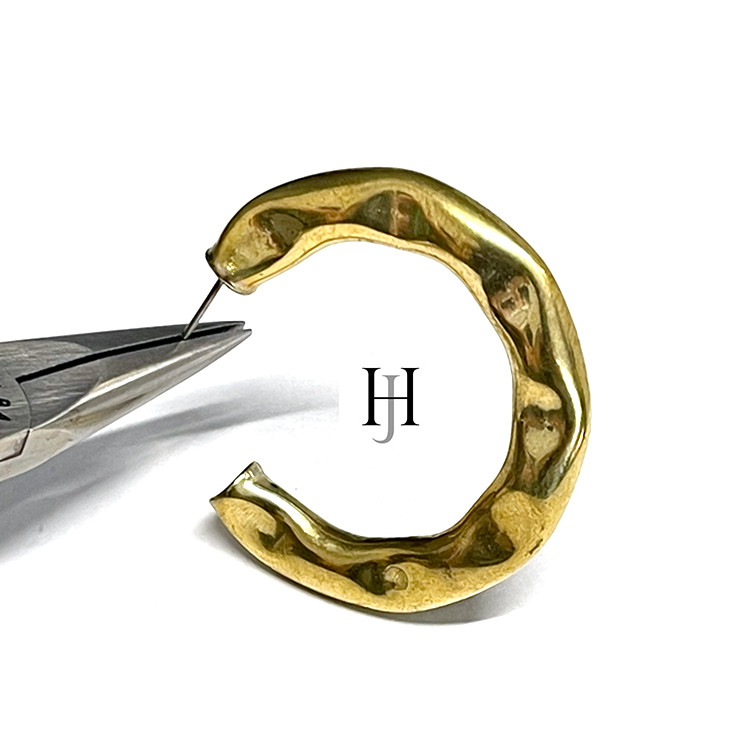 【50個】42mm凹凸大ぶりピアス【je25】