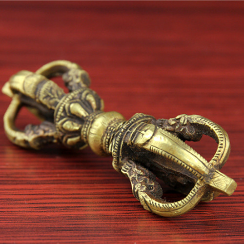 チベット密教法器 鐘 五鈷杵 金剛鈴 金剛杵セット 真鍮製