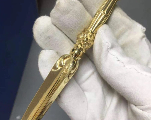 チベット仏教法器 プーバ金鋼撅 金剛杵 真鍮製 密教法具 16cm