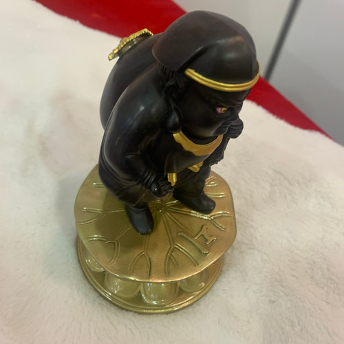 最高級 仏像 七福神大黒天立像 財神 銅製品 仏教工芸品 彫刻 18cm 彫刻