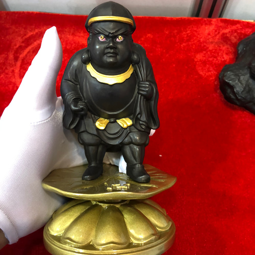 【修縁堂】高級 仏像 七福神 大黒天立像 銅製品 仏教工芸品 彫刻 18cm 最高級 仏像 七福神大黒天立像 財神 銅製品 仏教工芸品 彫刻 18cm 彫刻