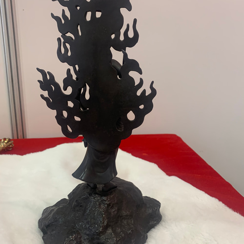大型高30cm 豪華！仏像不動明王立像 銅製品 仏教美術品 真言宗 彫刻 大型高30cm 豪華！仏像不動明王立像 銅製品 仏教美術品 真言宗