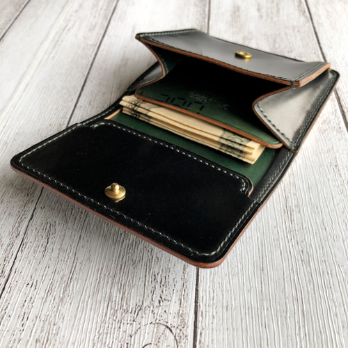 完成品 Horweenシェルコードバンブラック ミニウォレット その他