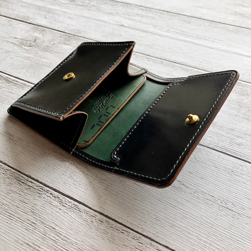完成品 Horweenシェルコードバンブラック ミニウォレット その他