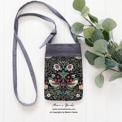 &lt;4色流蘇可選&gt; Stylish Strawberry Thief William Morris Crossbody 第1張的照片