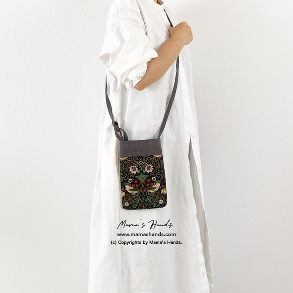 &lt;4色流蘇可選&gt; Stylish Strawberry Thief William Morris Crossbody 第2張的照片