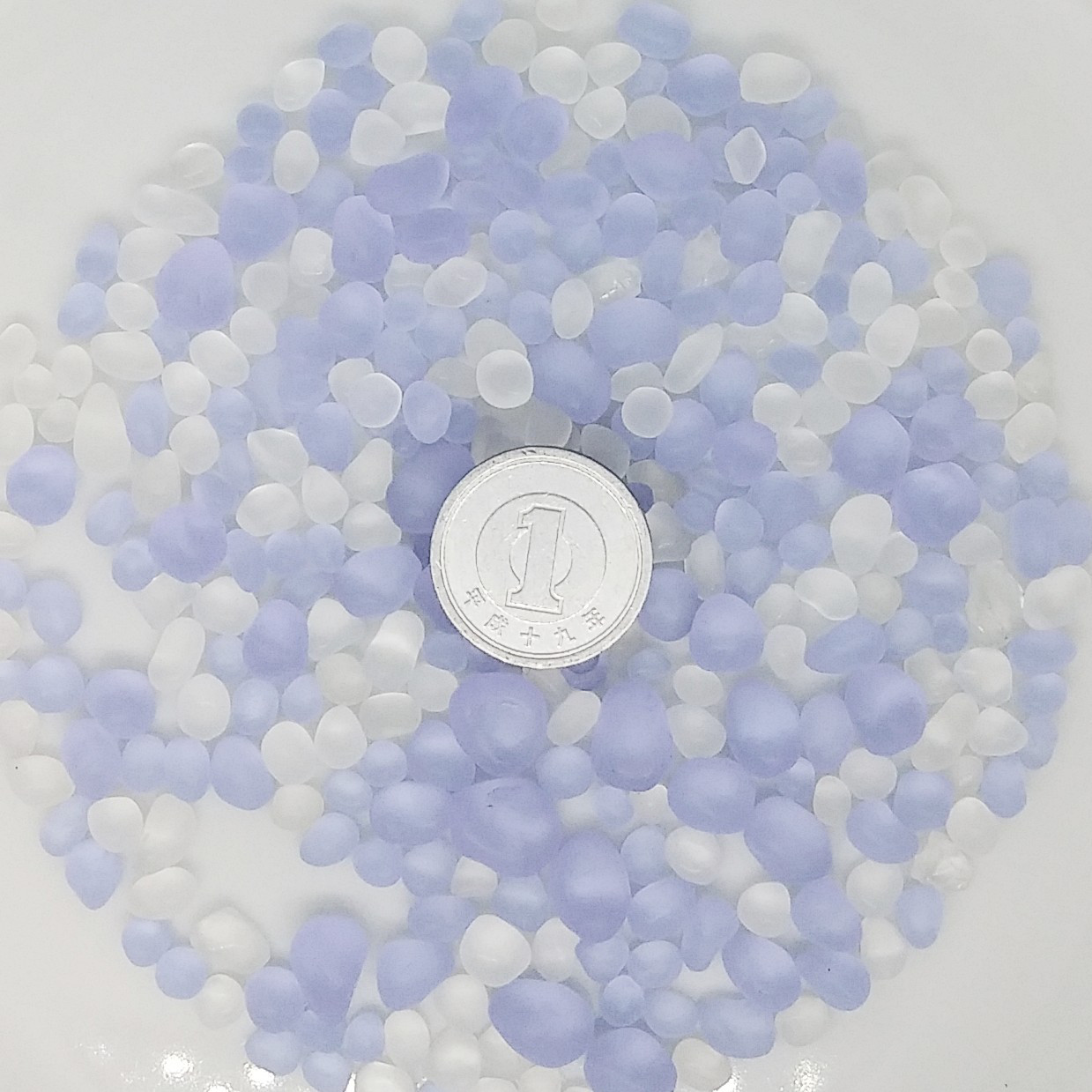 BLUE MOON～氷の国～＊シーグラスアート レア ＊ICE