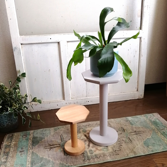 【高さ35センチ】木製飾り台 スツール 「Stool No.1」(TOLL 350 タイプ) 20枚目の画像