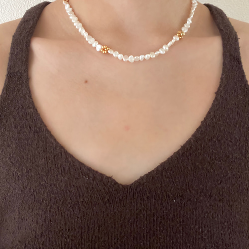淡水パールネックレス ゴールド ネックレス・ペンダント STACEY