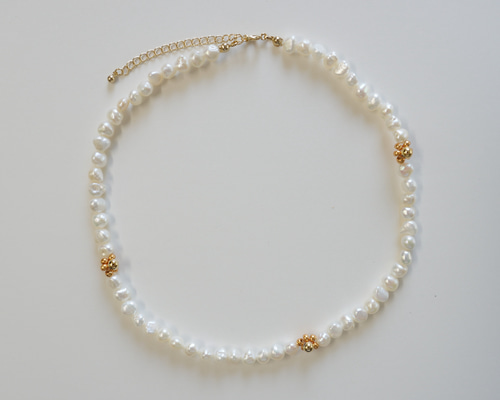 淡水パールネックレス ゴールド ネックレス・ペンダント STACEY