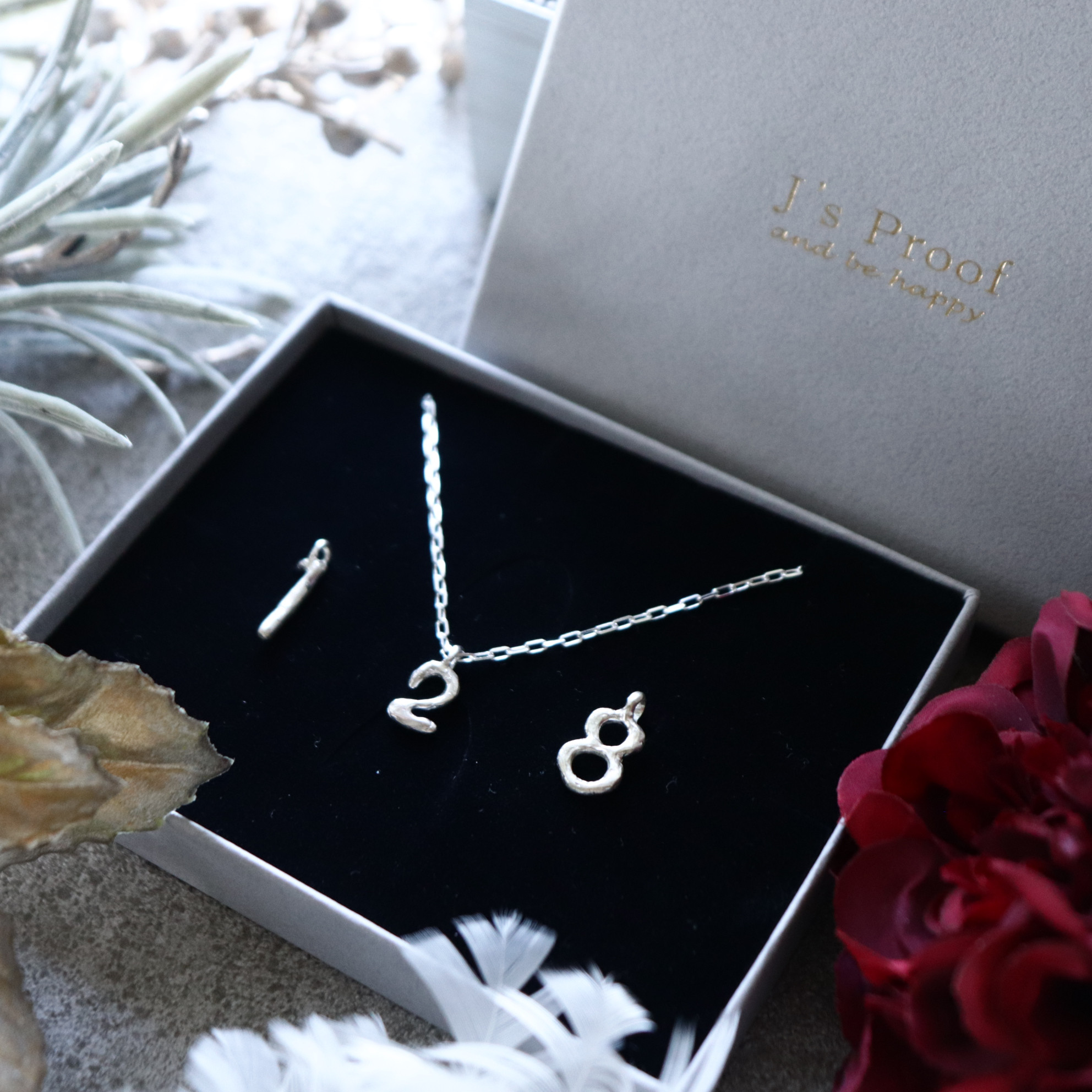 ミニナンバーネックレス＆ピアスセット【Creema限定福袋】