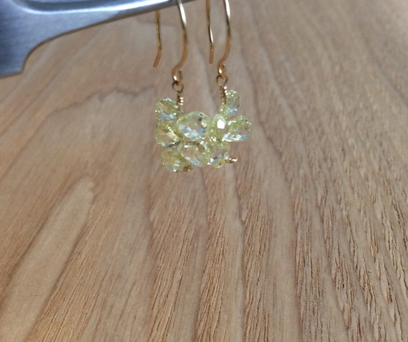 おにぎりダイヤのねじ花ピアス　2.23ct  K18　 シンプル 大人可愛い 7枚目の画像