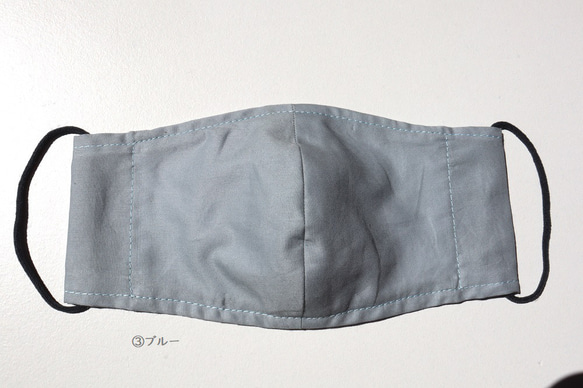 くすみカラー　日本製コットンローンマスク　フィルターポケット付き　おとな用(M/ML/L/LL)サイズ 6枚目の画像