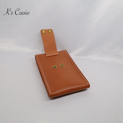 ヌメ革　ベルト通し型スマホケース縦型【送料無料】 7枚目の画像