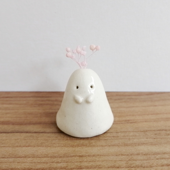 陶器のおばけ(小)〔61b〕｜置物 陶芸 陶器 一輪挿し 造花 その他