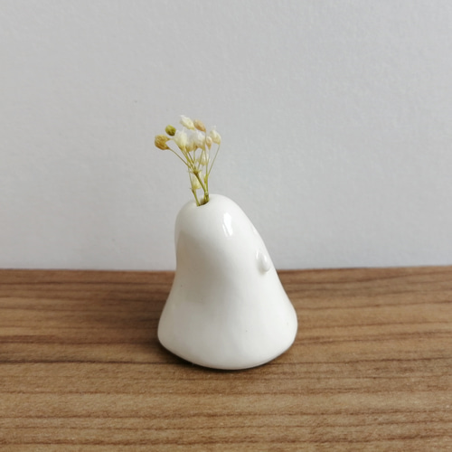 陶器のおばけ(中)〔71s〕｜置物 陶芸 陶器 一輪挿し 造花 その他置物