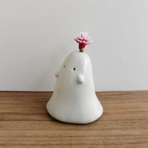 陶器のおばけ(大)〔74t〕｜置物 陶芸 陶器 一輪挿し 造花 その他置物
