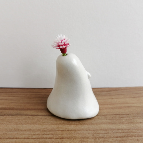 陶器のおばけ(大)〔74t〕｜置物 陶芸 陶器 一輪挿し 造花 その他置物