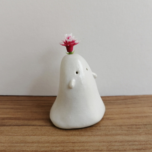 陶器のおばけ(大)〔74t〕｜置物 陶芸 陶器 一輪挿し 造花 その他置物